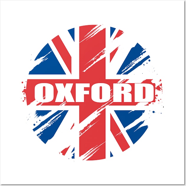 OXFORD British Flag England UK Britain Union Jack Wall Art by Jas-Kei Designs